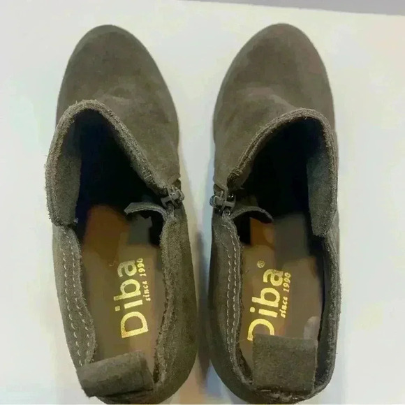 Diba Women's Zip-Up Suede Ankle Booties Brown Size US 6 - Picture 5 of 16